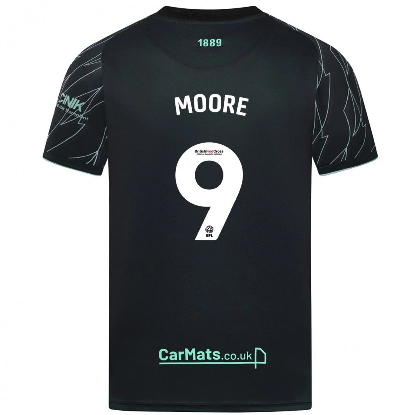 Danxen Kid Kieffer Moore #9 Black Green Away Jersey 2024/25 T-Shirt