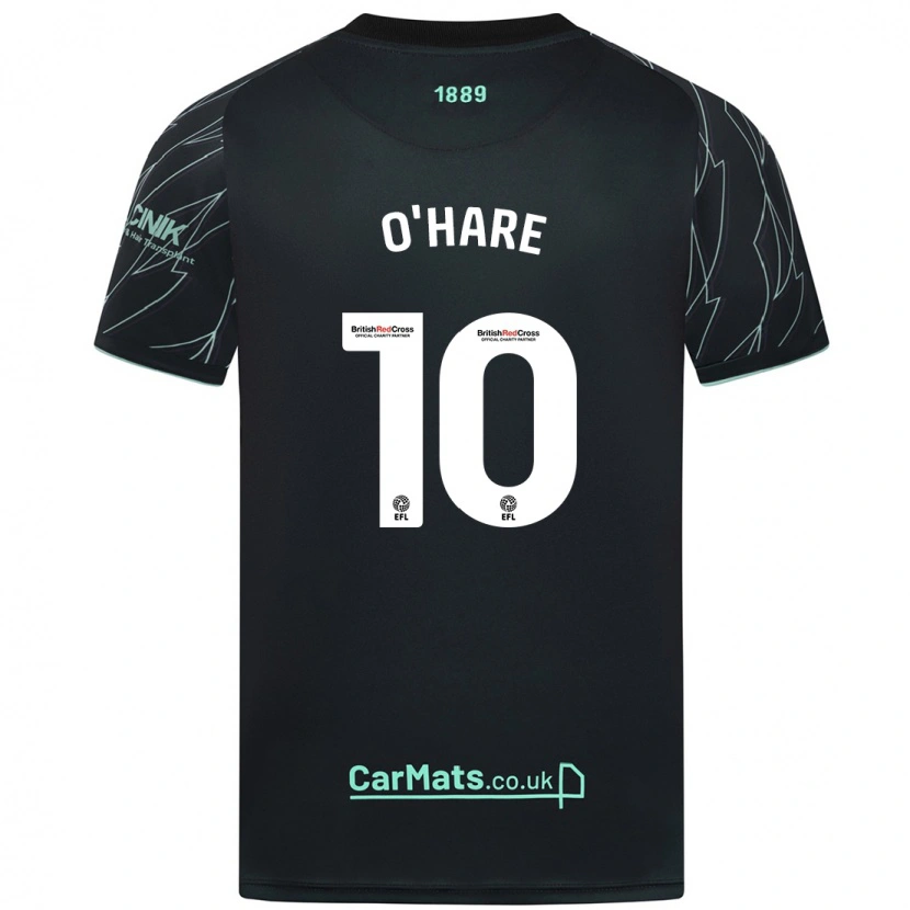 Danxen Kid Callum O'hare #10 Black Green Away Jersey 2024/25 T-Shirt