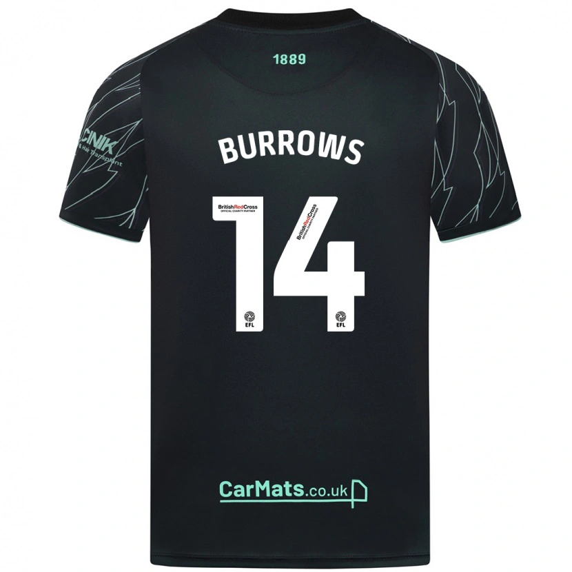 Danxen Kid Harrison Burrows #14 Black Green Away Jersey 2024/25 T-Shirt