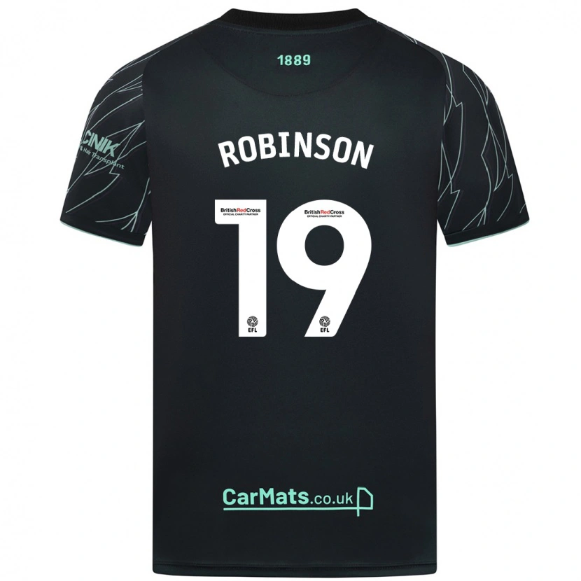 Danxen Kid Jack Robinson #19 Black Green Away Jersey 2024/25 T-Shirt