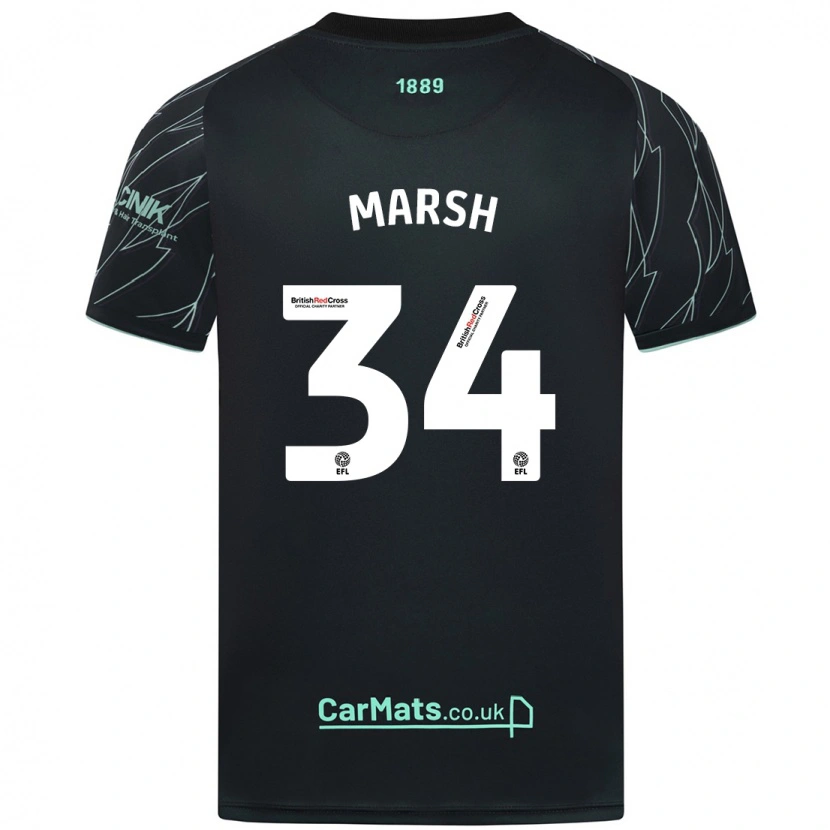 Danxen Kid Louie Marsh #34 Black Green Away Jersey 2024/25 T-Shirt