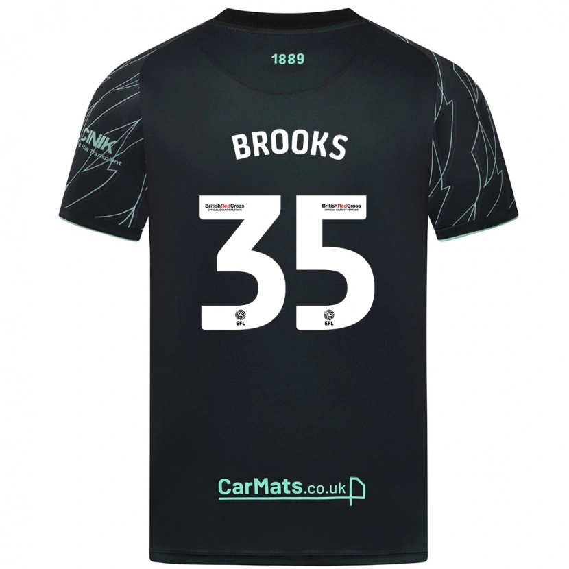 Danxen Kid Andre Brooks #35 Black Green Away Jersey 2024/25 T-Shirt