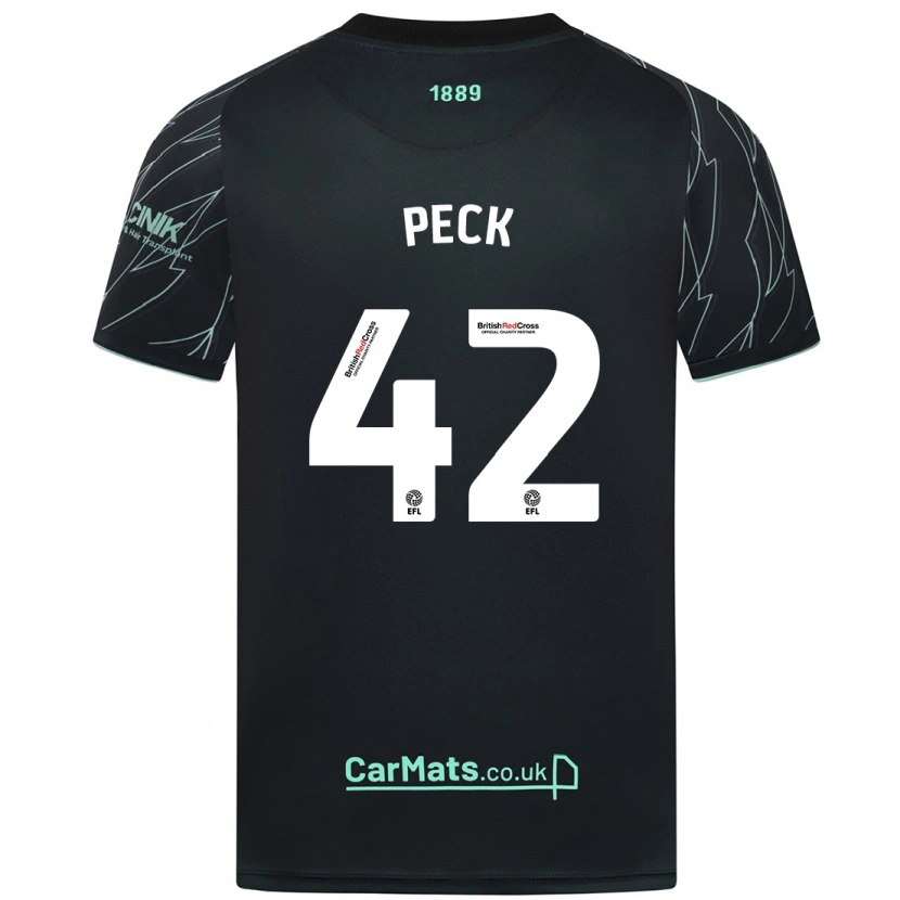 Danxen Kid Sydie Peck #42 Black Green Away Jersey 2024/25 T-Shirt