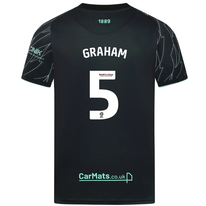 Danxen Kid Molly Graham #5 Black Green Away Jersey 2024/25 T-Shirt