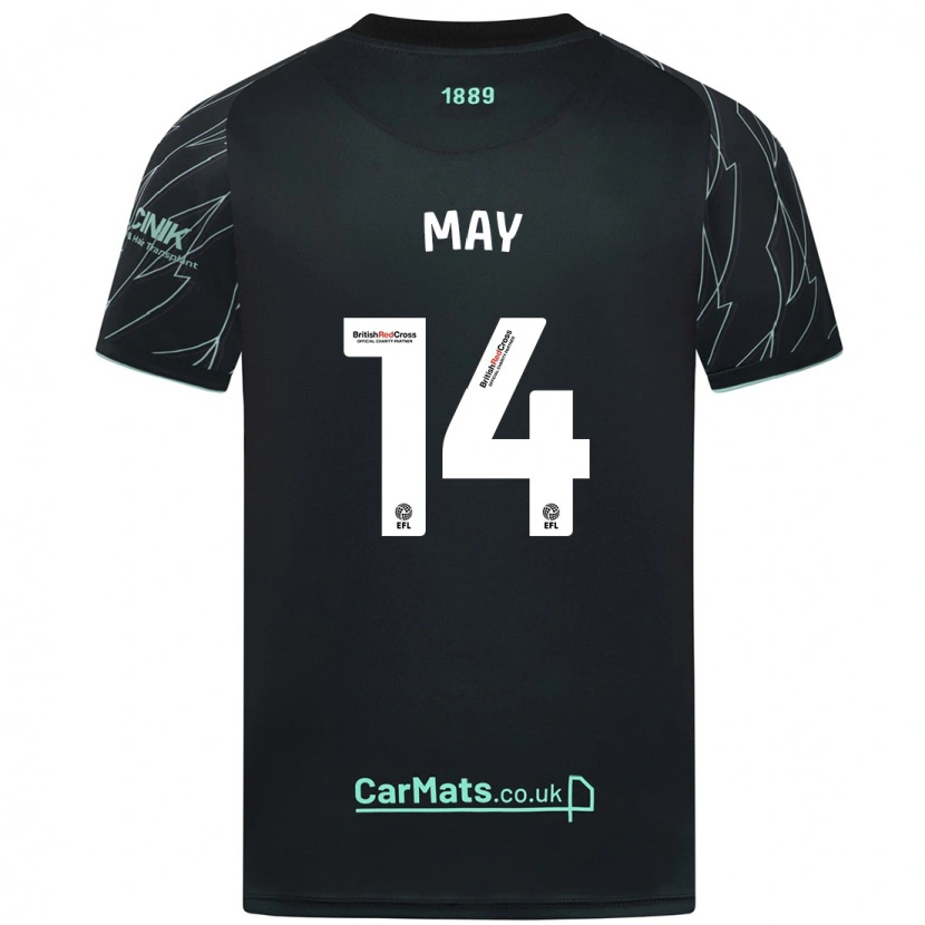 Danxen Kid Ellie May #14 Black Green Away Jersey 2024/25 T-Shirt