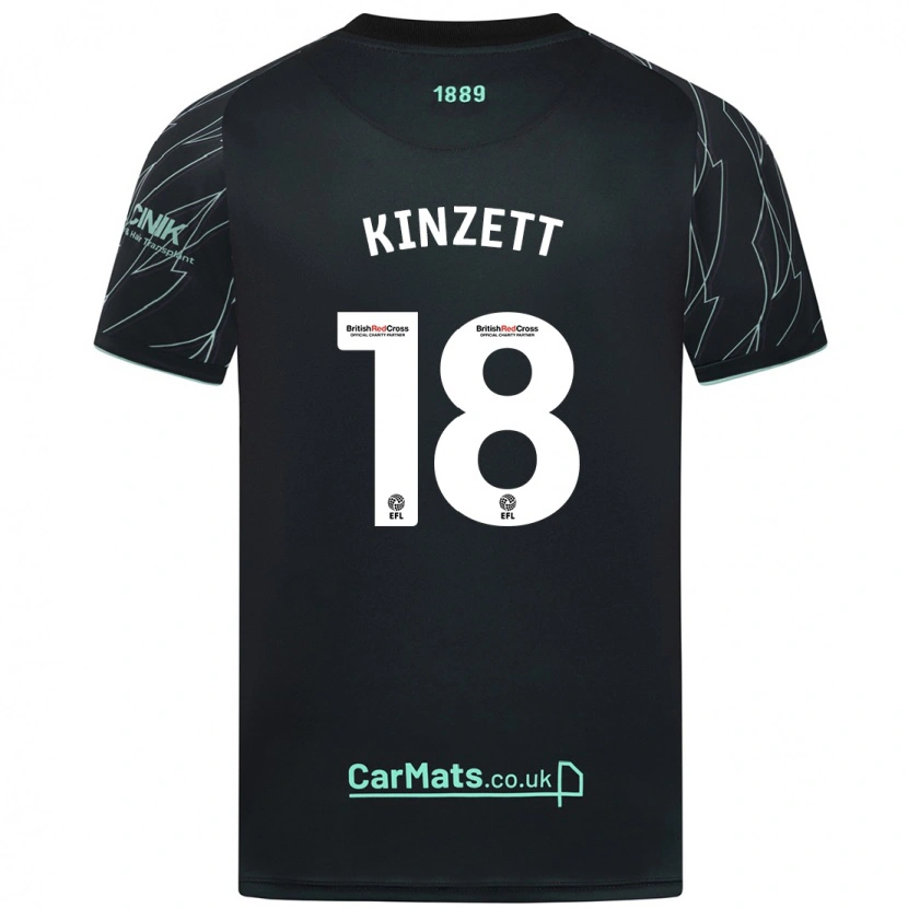 Danxen Kid Ella Kinzett #18 Black Green Away Jersey 2024/25 T-Shirt