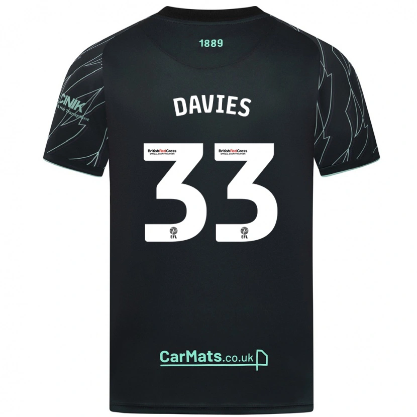 Danxen Kid Bethan Davies #33 Black Green Away Jersey 2024/25 T-Shirt