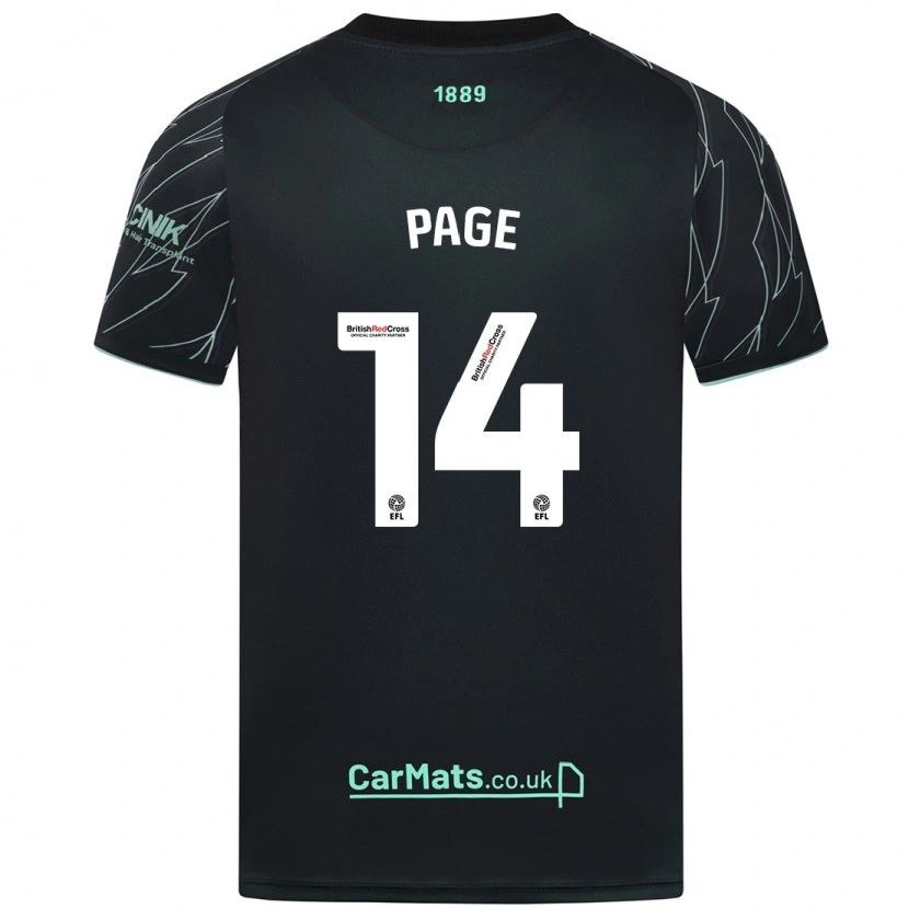 Danxen Kid Olivia Jane Page #14 Black Green Away Jersey 2024/25 T-Shirt