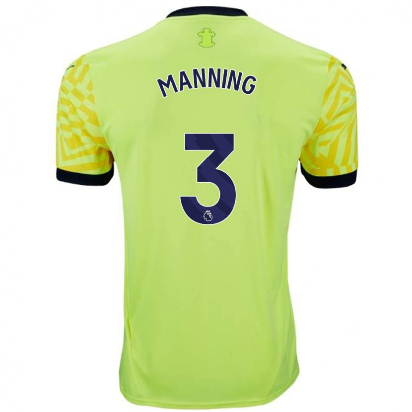 Danxen Kid Ryan Manning #3 Yellow Away Jersey 2024/25 T-Shirt