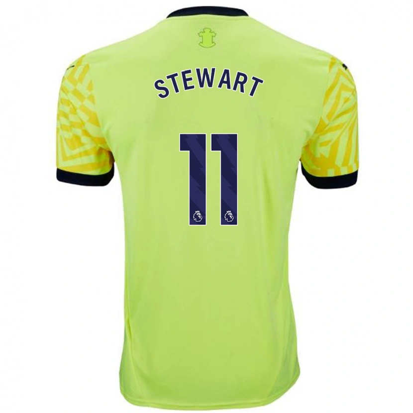 Danxen Kid Ross Stewart #11 Yellow Away Jersey 2024/25 T-Shirt