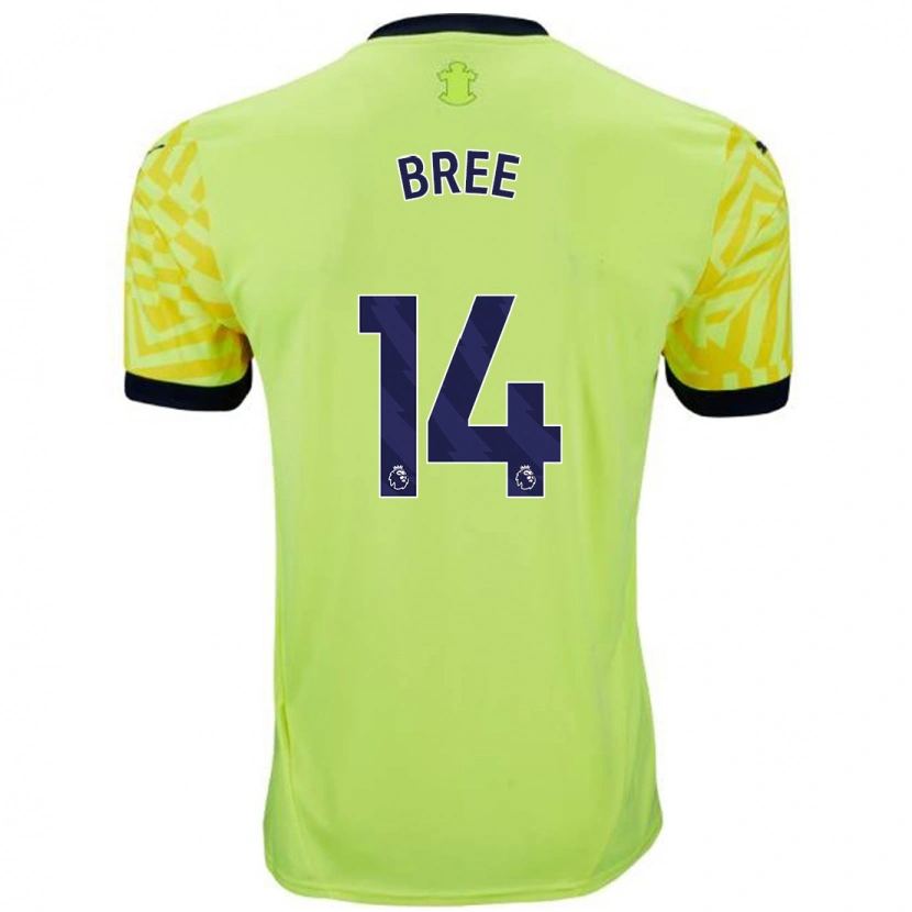 Danxen Kid James Bree #14 Yellow Away Jersey 2024/25 T-Shirt