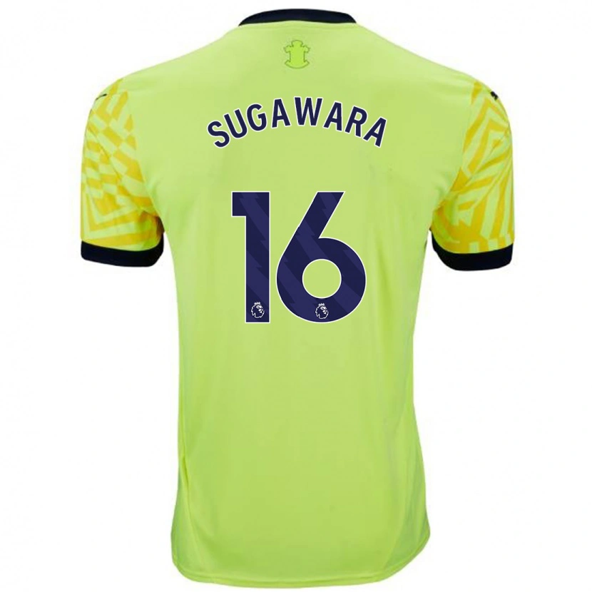 Danxen Kid Yukinari Sugawara #16 Yellow Away Jersey 2024/25 T-Shirt