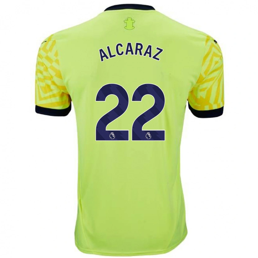 Danxen Kid Carlos Alcaraz #22 Yellow Away Jersey 2024/25 T-Shirt