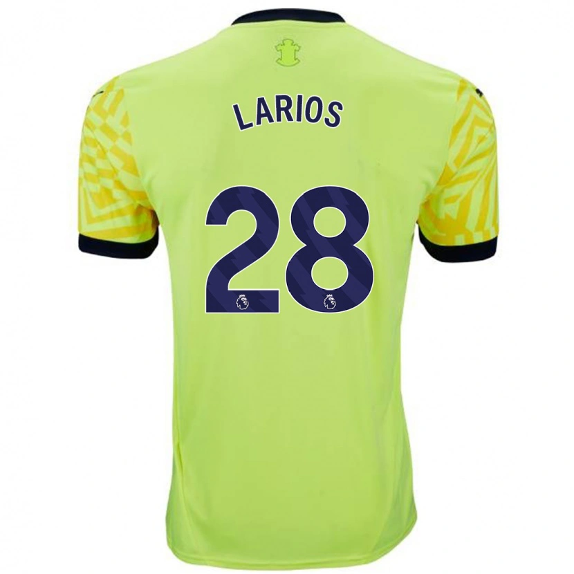 Danxen Kid Juan Larios #28 Yellow Away Jersey 2024/25 T-Shirt