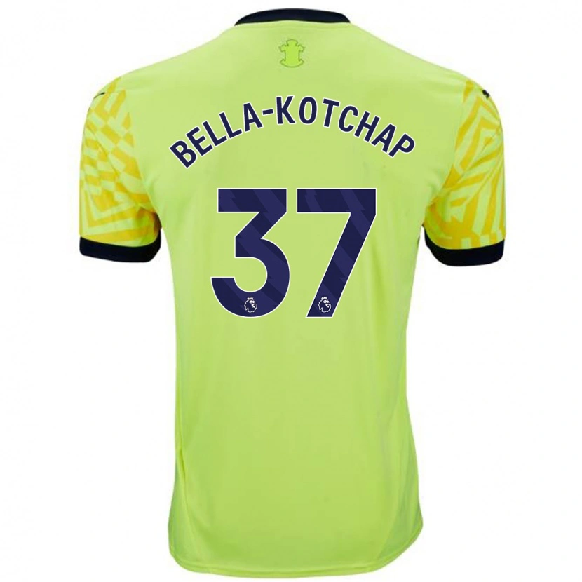 Danxen Kid Armel Bella-Kotchap #37 Yellow Away Jersey 2024/25 T-Shirt