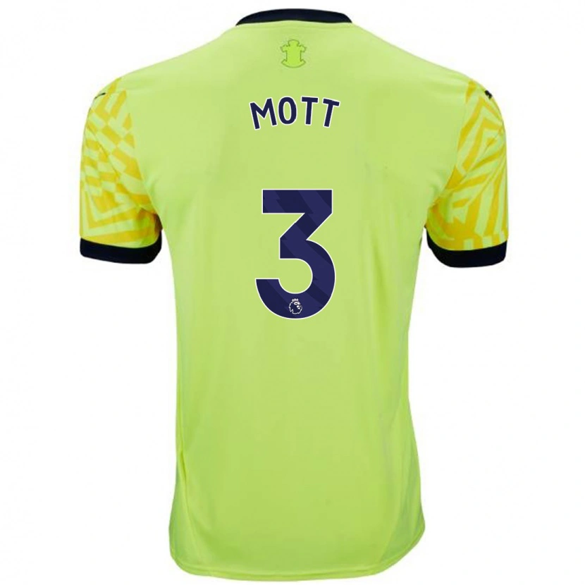 Danxen Kid Milly Mott #3 Yellow Away Jersey 2024/25 T-Shirt