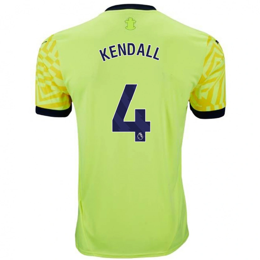 Danxen Kid Lucia Kendall #4 Yellow Away Jersey 2024/25 T-Shirt