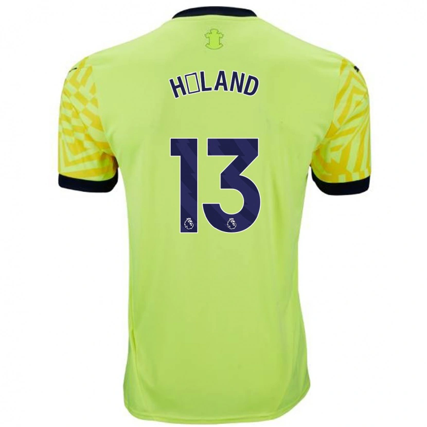 Danxen Kid Benedicte Håland #13 Yellow Away Jersey 2024/25 T-Shirt