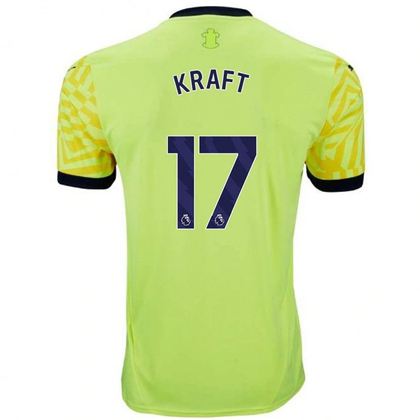 Danxen Kid Emily Kraft #17 Yellow Away Jersey 2024/25 T-Shirt