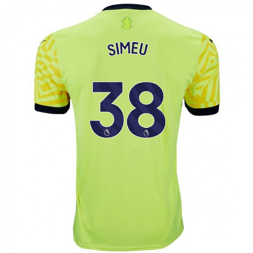 Danxen Kid Dynel Simeu #38 Yellow Away Jersey 2024/25 T-Shirt