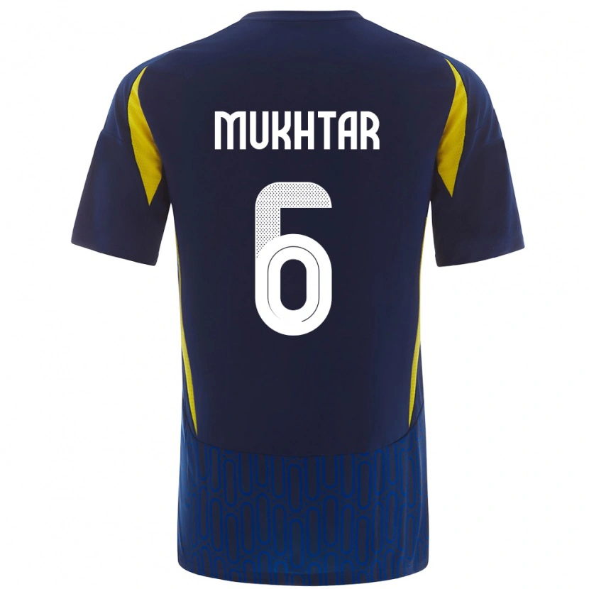 Danxen Kid Mukhtar Ali #6 Blue Yellow Away Jersey 2024/25 T-Shirt