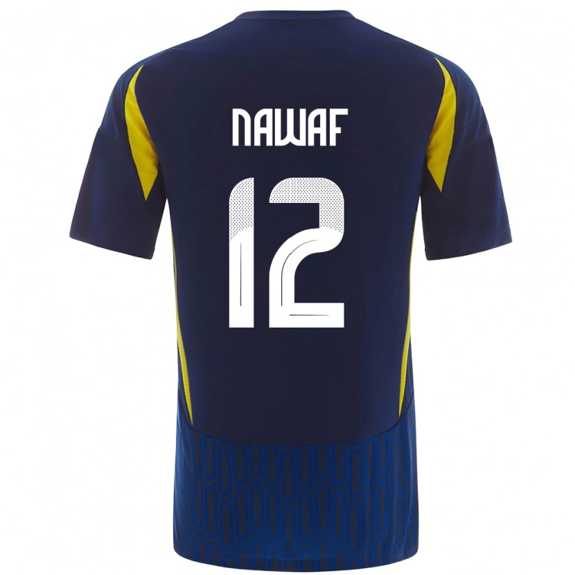 Danxen Kid Nawaf Al-Boushal #12 Blue Yellow Away Jersey 2024/25 T-Shirt