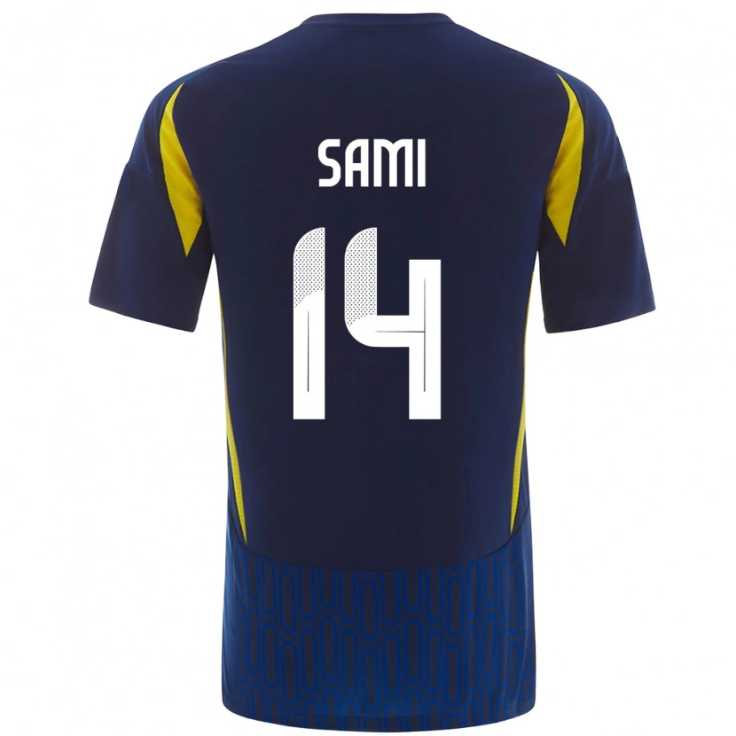 Danxen Kid Sami Al-Najei #14 Blue Yellow Away Jersey 2024/25 T-Shirt