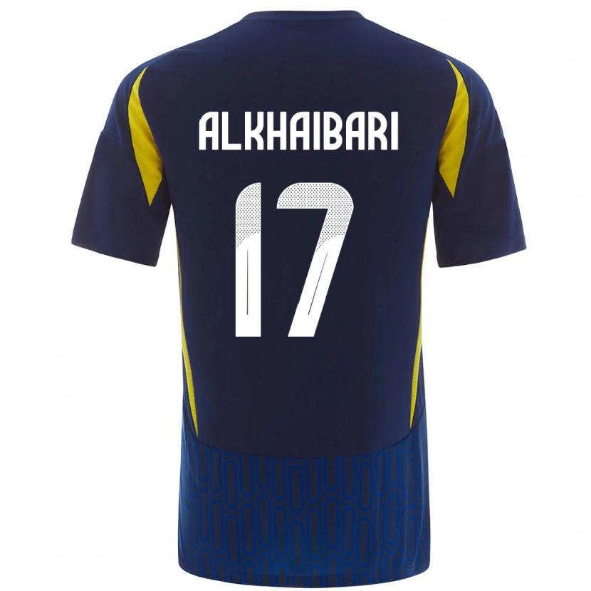 Danxen Kid Abdullah Al-Khaibari #17 Blue Yellow Away Jersey 2024/25 T-Shirt