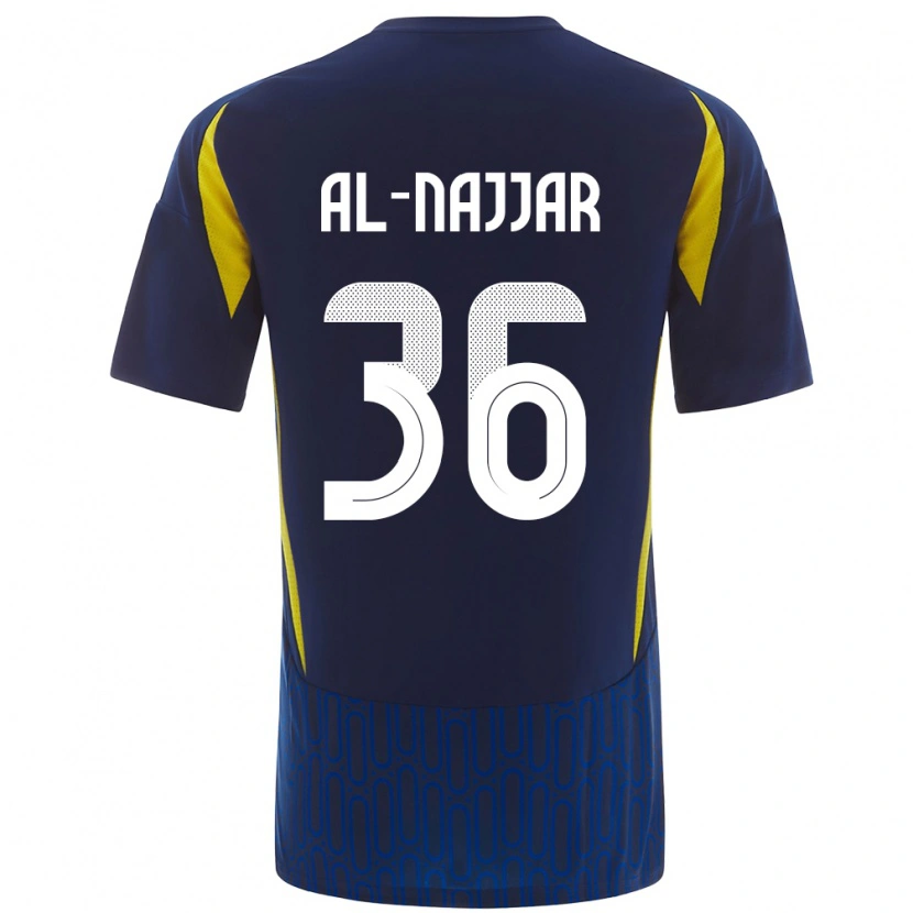 Danxen Kid Raghed Al-Najjar #36 Blue Yellow Away Jersey 2024/25 T-Shirt