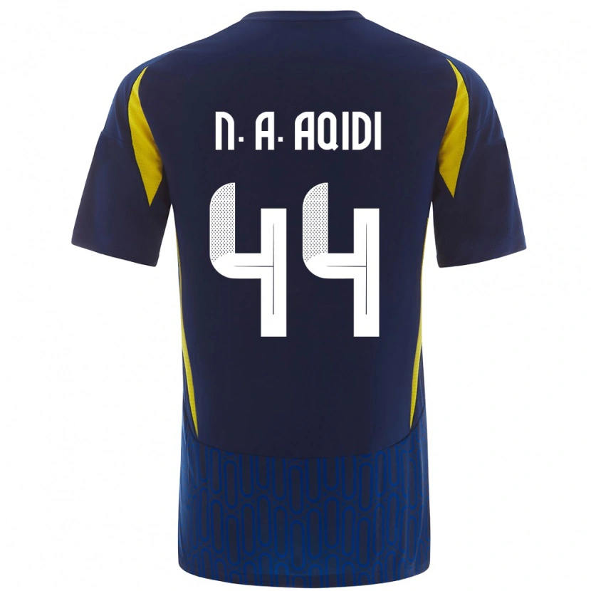 Danxen Kid Nawaf Al-Aqidi #44 Blue Yellow Away Jersey 2024/25 T-Shirt