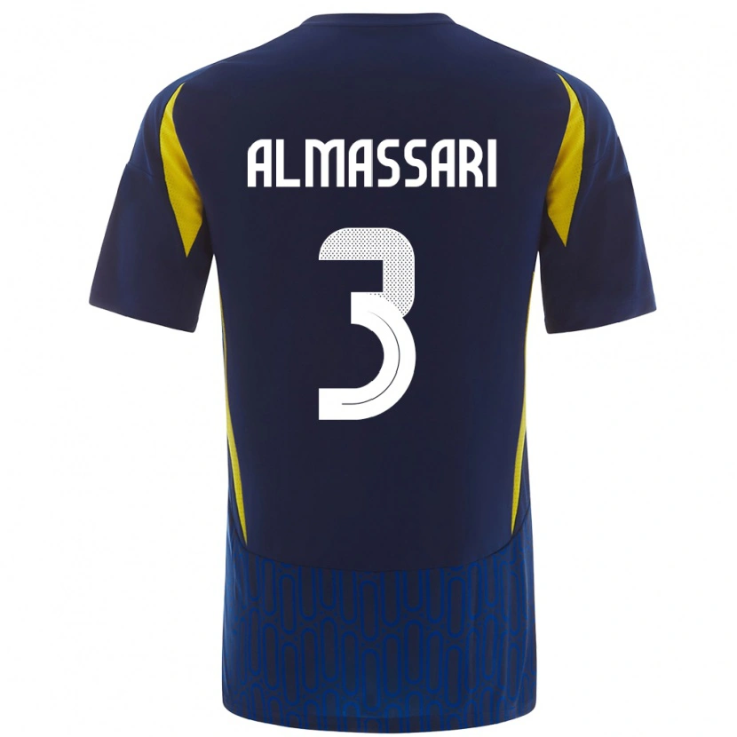 Danxen Kid Wadha Almassari #3 Blue Yellow Away Jersey 2024/25 T-Shirt