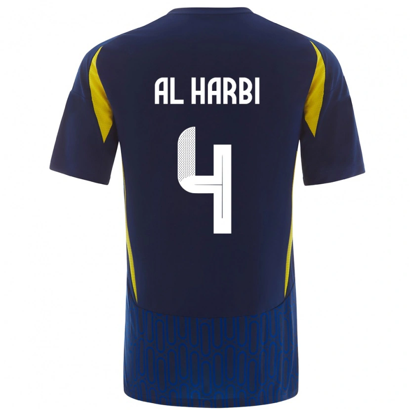 Danxen Kid Fay Al-Harbi #4 Blue Yellow Away Jersey 2024/25 T-Shirt