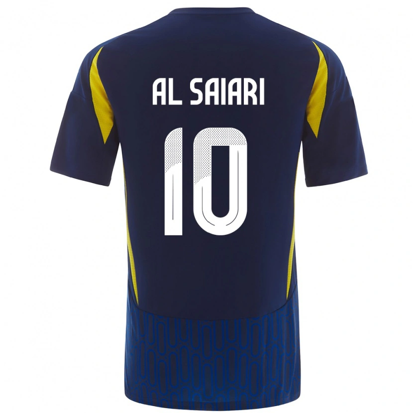 Danxen Kid Mubarkh Al-Saiari #10 Blue Yellow Away Jersey 2024/25 T-Shirt