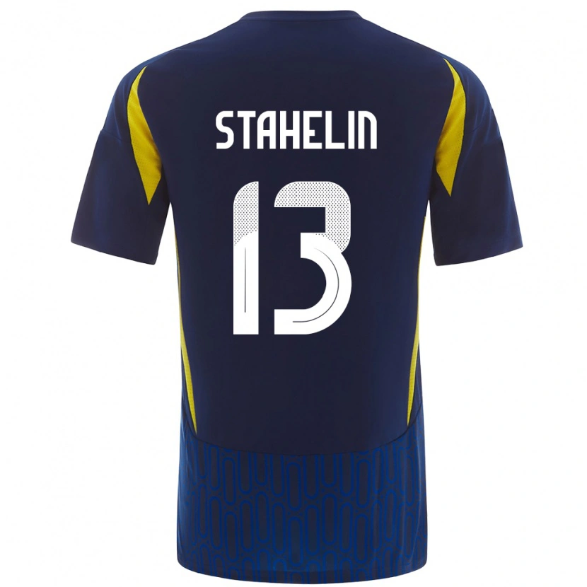 Danxen Kid Izabela Stahelin #13 Blue Yellow Away Jersey 2024/25 T-Shirt