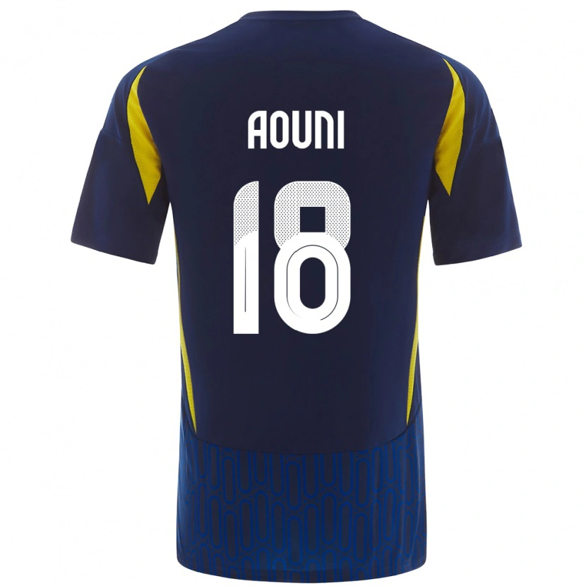 Danxen Kid Samia Aouni #18 Blue Yellow Away Jersey 2024/25 T-Shirt