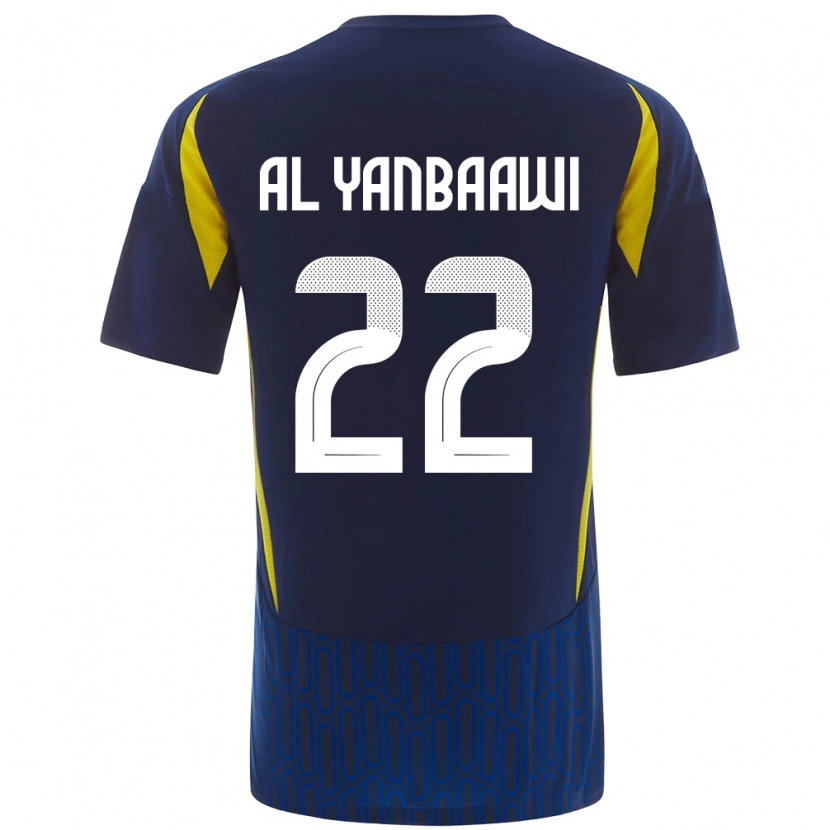 Danxen Kid Tahani Al-Yanbaawi #22 Blue Yellow Away Jersey 2024/25 T-Shirt