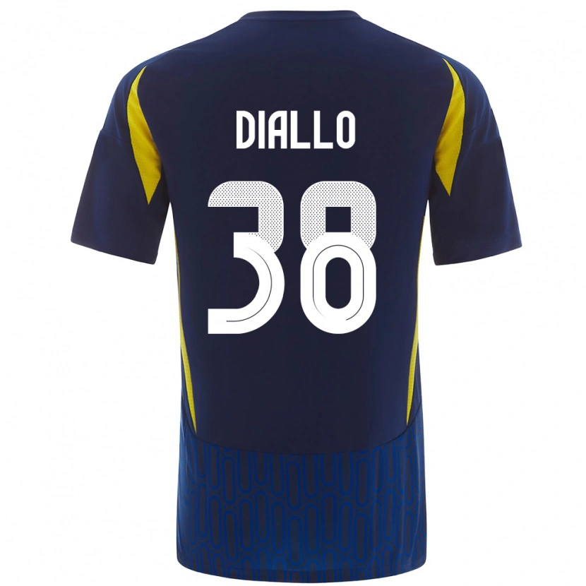 Danxen Kid Aminata Diallo #38 Blue Yellow Away Jersey 2024/25 T-Shirt