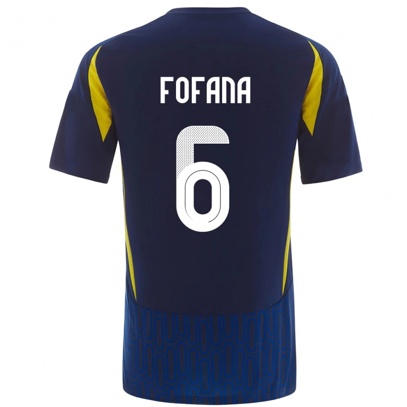 Danxen Kid Seko Fofana #6 Blue Yellow Away Jersey 2024/25 T-Shirt