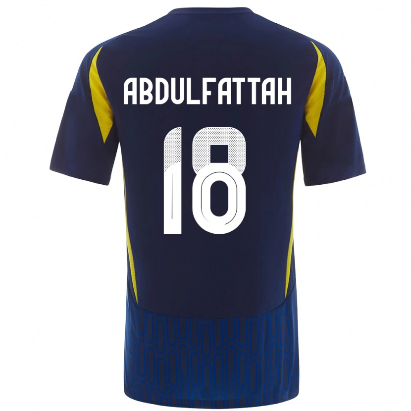 Danxen Kid Abdulfattah Adam #18 Blue Yellow Away Jersey 2024/25 T-Shirt