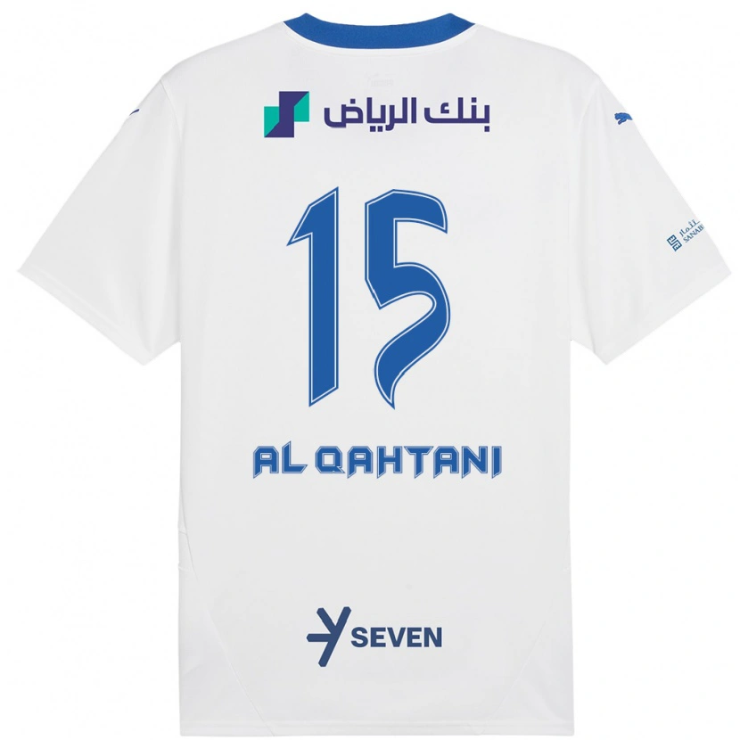 Danxen Kid Mohammed Al-Qahtani #15 White Blue Away Jersey 2024/25 T-Shirt