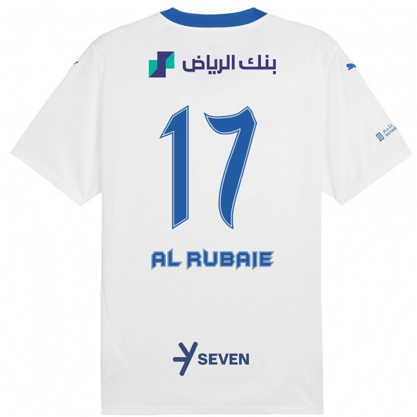 Danxen Kid Mohammed Al-Rubaie #17 White Blue Away Jersey 2024/25 T-Shirt