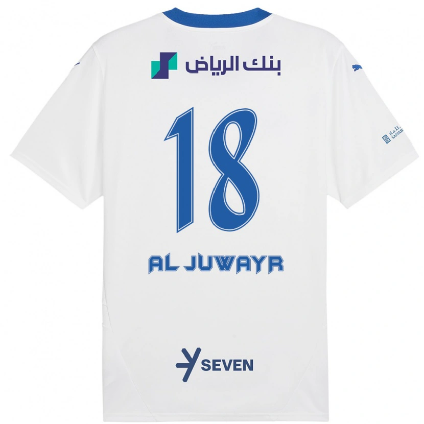 Danxen Kid Musab Al-Juwayr #18 White Blue Away Jersey 2024/25 T-Shirt