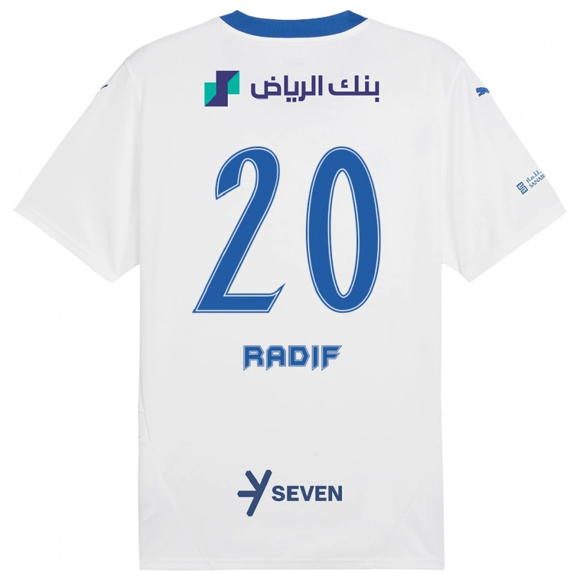 Danxen Kid Abdullah Radif #20 White Blue Away Jersey 2024/25 T-Shirt