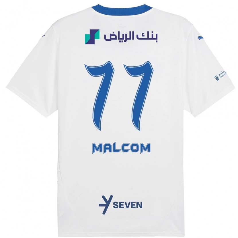 Danxen Kid Malcom #77 White Blue Away Jersey 2024/25 T-Shirt