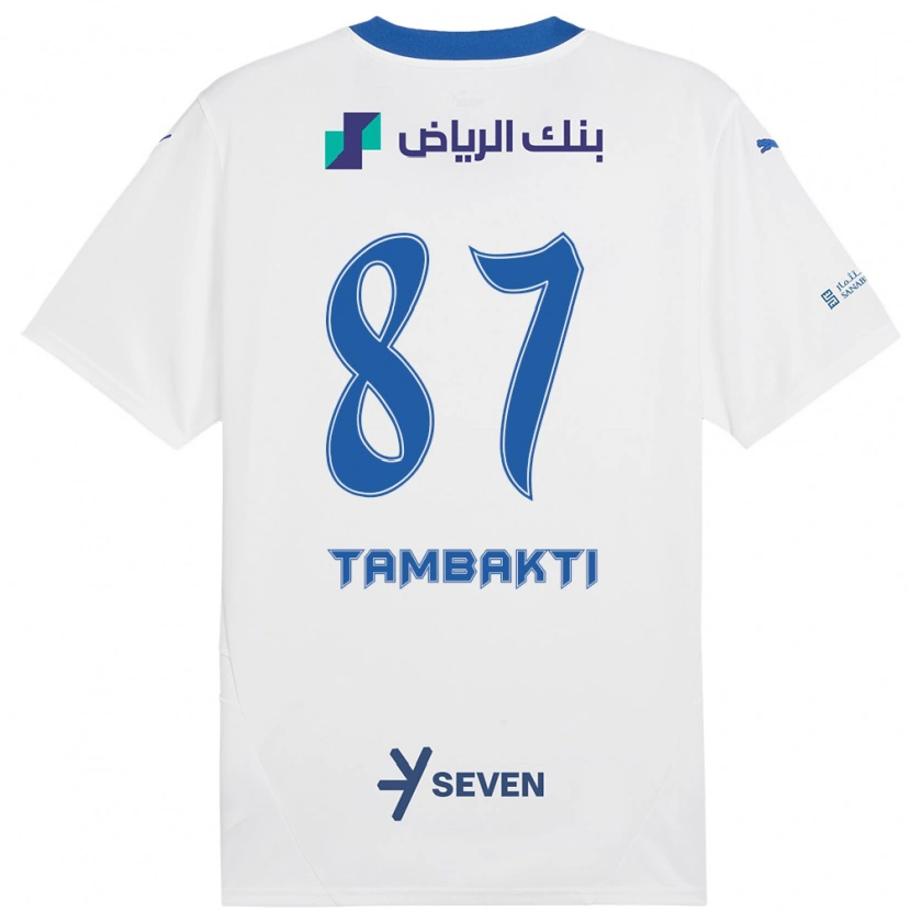 Danxen Kid Hassan Tambakti #87 White Blue Away Jersey 2024/25 T-Shirt