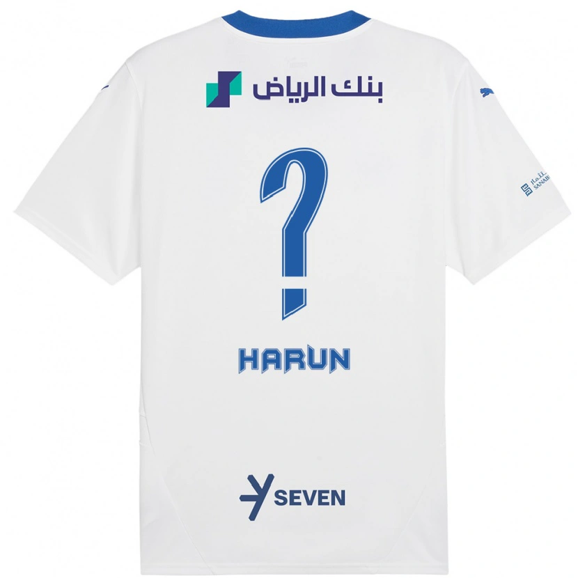 Danxen Kid Saud Harun #0 White Blue Away Jersey 2024/25 T-Shirt