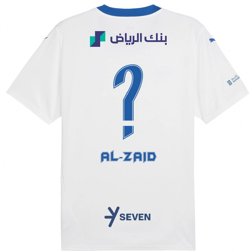 Danxen Kid Suhayb Al-Zaid #0 White Blue Away Jersey 2024/25 T-Shirt