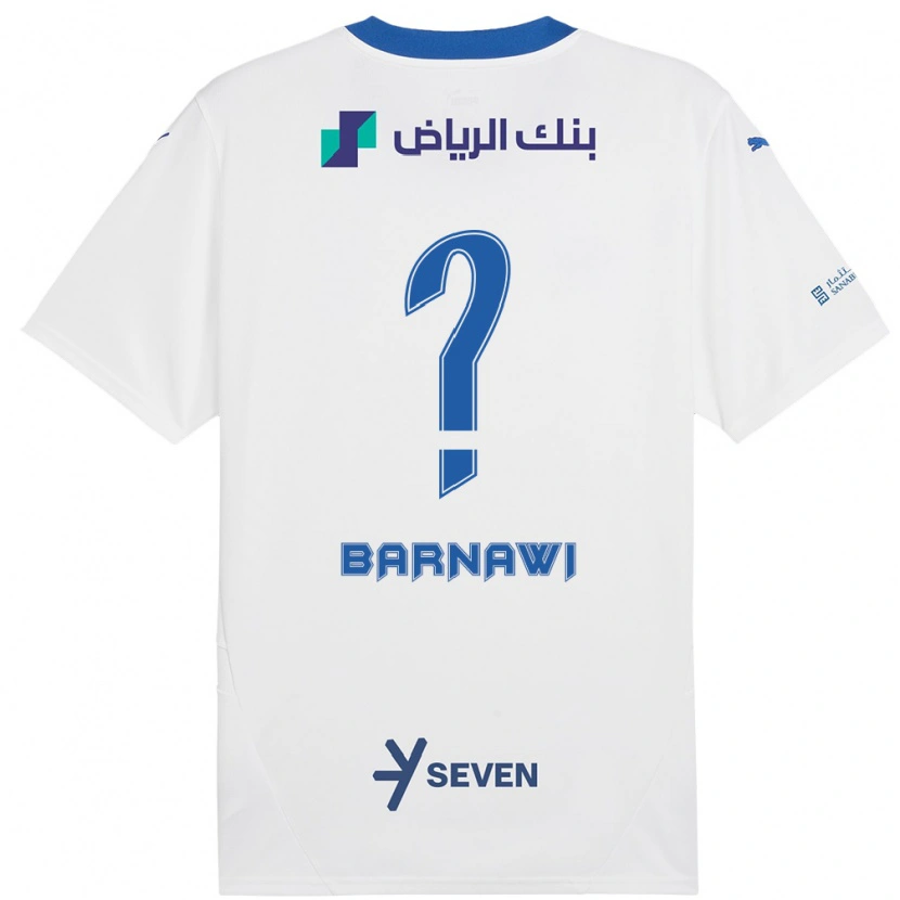 Danxen Kid Abdulsalam Barnawi #0 White Blue Away Jersey 2024/25 T-Shirt