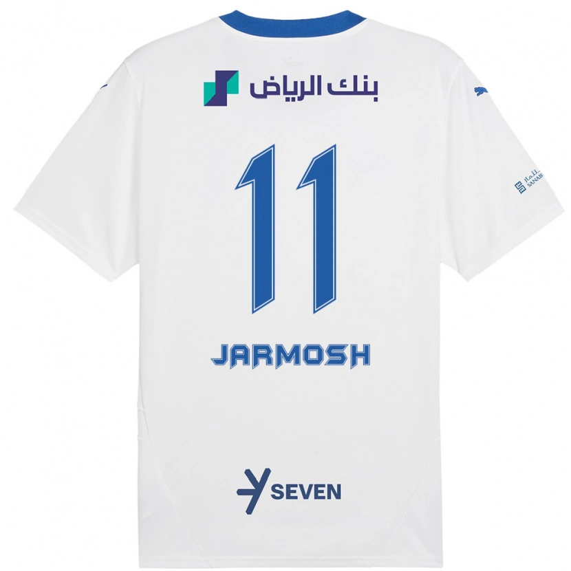 Danxen Kid Abdulaziz Jarmosh #11 White Blue Away Jersey 2024/25 T-Shirt