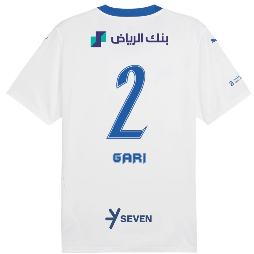 Danxen Kid Fatimah Gari #2 White Blue Away Jersey 2024/25 T-Shirt